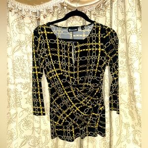 New York & Company Women’s XS Chain Design Blouse